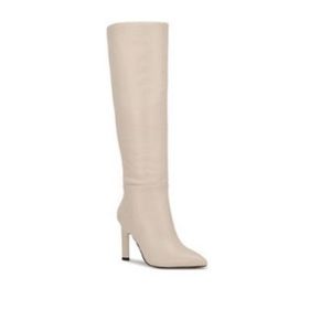 BRAND NEW Cream colored Nine West knee high boots